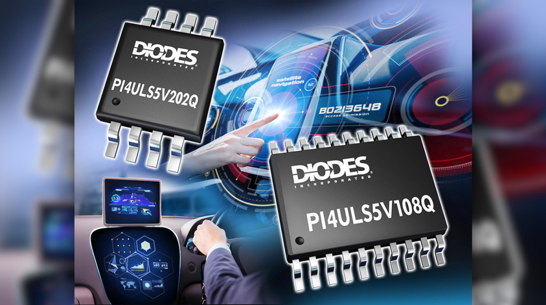 2- i 8-bitowe przesuwniki poziomów logicznych do zastosowań w motoryzacji
