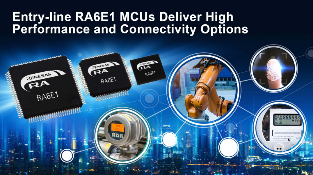 Nowa grupa mikrokontrolerów rodziny RA6 z rdzeniem ARM Cortex-M33 200 MHz