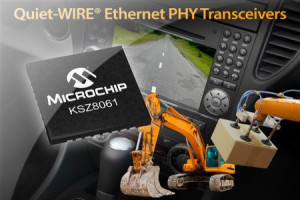 Transceiver 10/100Base-TX Ethernet o małej emisji elektromagnetycznej dla przemysłu i motoryzacji