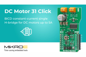 Moduł Click do sterowania silnikami DC z komutatorem szczotkowym