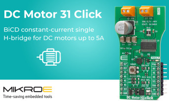 Moduł Click do sterowania silnikami DC z komutatorem szczotkowym