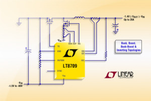 Kontroler DC-DC Buck-Boost/Inverting o ujemnym napięciu wejściowym -4,5...-80 V