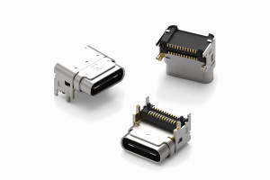 Wysokoprofilowe gniazdo USB-C z możliwością łatwej inspekcji połączeń