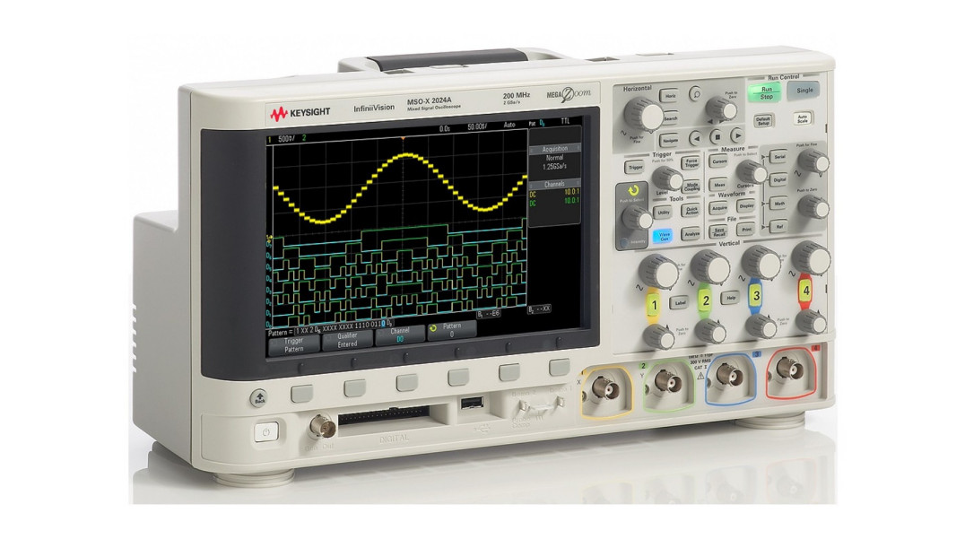 Tani 4-kanałowy oscyloskop DSO 200 MHz z możliwością rozbudowy o 8 kanałów cyfrowych