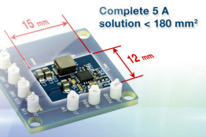 Miniaturowy impulsowy regulator napięcia microBUCK o prądzie wyjściowym do 5 A