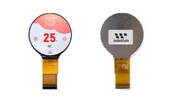 Okrągły wyświetlacz IPS 1,28" o szerokim kącie widzenia i dużej jasności