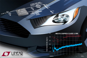 Konwerter DC-DC boost o małej emisji elektromagnetycznej do sterowania diod LED