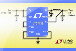 Konwerter DC-DC step-down 400 mA o zakresie napięć wejściowych 4...140 V