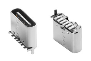 Tanie, pionowe gniazdo USB Type-C power-only o parametrach znamionowych 20 VDC/3 A