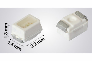 Miniaturowe niebieskie i zielone diody InGaN LED o dużej jasności