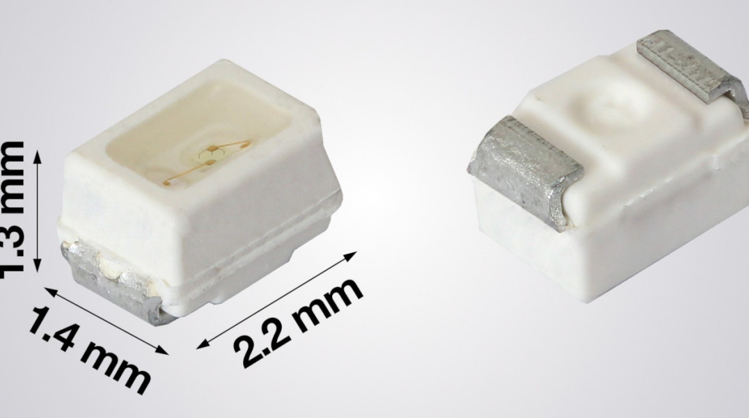 Miniaturowe niebieskie i zielone diody InGaN LED o dużej jasności